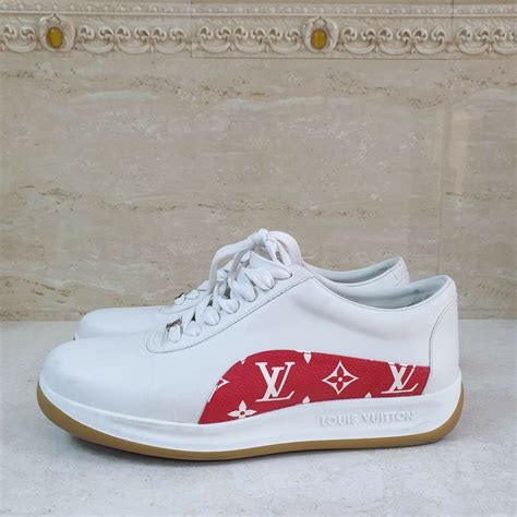 louis vuitton supreme sneakers|Louis Vuitton Sport Supreme White Monogram Men's .